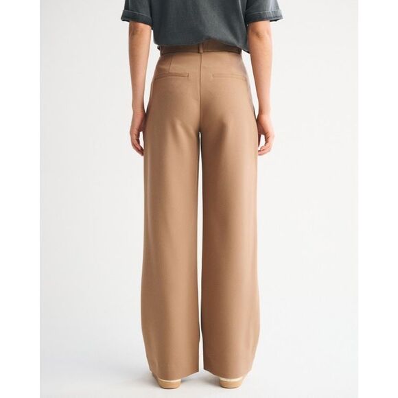 Abercrombie & Fitch Pants Trousers Womens 31 Brown Curve Love Tailored Wide Leg - Picture 6 of 16